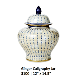Ginger Calligraphy Jar - inkANDopium