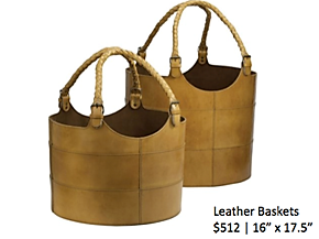 Leather Baskets - inkANDopium